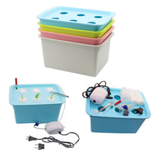 Laad afbeelding in Galerijviewer, <transcy>6 Gaten Plant Site Hydrocultuur Tuin Potten Plantenbakken Systeem Indoor Tuin Kast Doos Grow Kit Bubble Kwekerij Potten 220 V/110 V 1 Set</transcy>