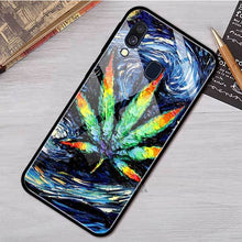 Laad afbeelding in Galerijviewer, <transcy>Plant Bladeren Cannabi Blad Case Voor Samsung A50 A40 A70 A71 A51 A30 A10 A10S A20S M30S J4 J6 Plus Gehard Glas Telefoon Cover</transcy>