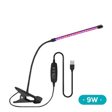 Laad afbeelding in Galerijviewer, <transcy>USB LED Grow Light Full Spectrum Desktop Clip Phytolamps 9W 18W 27W Phyto lamp voor planten Bloem Kas Hydrocultuur</transcy>
