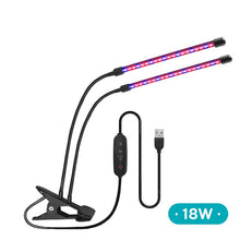 Laad afbeelding in Galerijviewer, <transcy>USB LED Grow Light Full Spectrum Desktop Clip Phytolamps 9W 18W 27W Phyto lamp voor planten Bloem Kas Hydrocultuur</transcy>