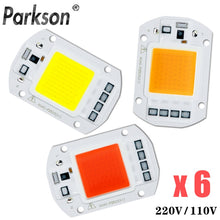 Load image into Gallery viewer, 6PCS/lot COB LED Lamp Chip Diode Grow Plant Light AC 110V 220V 10W 20W 30W 50W LED Beads Lamp Box Full Spectrum No Need Driver