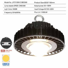 Load image into Gallery viewer, CXB3590 COB LED Grow Light Full Spectrum 100W 3500K LUMENS CXM32 LED Plant Grow Lamp forIndoor Tent Greenhouses Hydroponic Plant