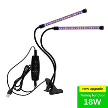 Laad afbeelding in Galerijviewer, <transcy>Full Spectrum Phytolamps DC5V USB LED Licht Groeien met Timer 15W 30W 45W 60W Desktop Clip Phyto Lampen voor Planten Bloemen Grow Box</transcy>