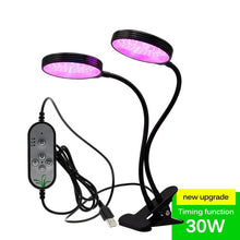 Laad afbeelding in Galerijviewer, <transcy>Full Spectrum Phytolamps DC5V USB LED Licht Groeien met Timer 15W 30W 45W 60W Desktop Clip Phyto Lampen voor Planten Bloemen Grow Box</transcy>