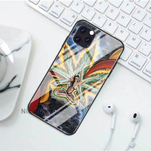 Laad afbeelding in Galerijviewer, <transcy>Plant Bladeren Cannabi Blad Gevallen Voor Iphone 12 Mini 11 Pro X Xs Xr Max 7 8 Plus 6 6S Se 2020 Gehard Glas Cover Telefoon Coque</transcy>