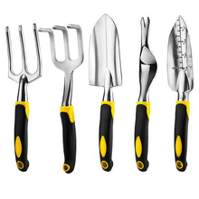 Laad afbeelding in Galerijviewer, <transcy>3/5/10PCS Tuingereedschap Hand Troffel Transplanter Cultivator Set Troffel Aluminium Zwart Gazon Landbouwgrond Tuinieren Bonsai Tool</transcy>