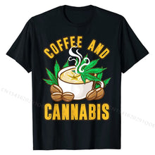 Laad afbeelding in Galerijviewer, <transcy>Koffie En Cannabis Weed Humor Gezegden Grappig Citaat T-Shirt Katoenen Tops Shirts voor Mannen Ontwerp T-shirts Custom Hot Koop</transcy>