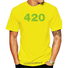 Laad afbeelding in Galerijviewer, <transcy>Nieuwe Kleding Tops 420 Groene Cannabier Logo Weed Grappige Minimalistische Gedrukt Katoen Mannen T-Shirt Mannen Tees</transcy>
