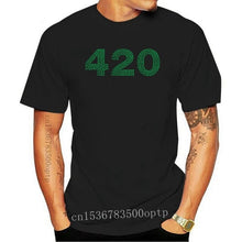 Laad afbeelding in Galerijviewer, <transcy>Nieuwe Kleding Tops 420 Groene Cannabier Logo Weed Grappige Minimalistische Gedrukt Katoen Mannen T-Shirt Mannen Tees</transcy>