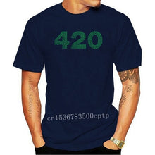Laad afbeelding in Galerijviewer, <transcy>Nieuwe Kleding Tops 420 Groene Cannabier Logo Weed Grappige Minimalistische Gedrukt Katoen Mannen T-Shirt Mannen Tees</transcy>