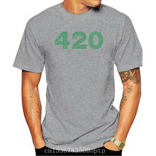 Laad afbeelding in Galerijviewer, <transcy>Nieuwe Kleding Tops 420 Groene Cannabier Logo Weed Grappige Minimalistische Gedrukt Katoen Mannen T-Shirt Mannen Tees</transcy>