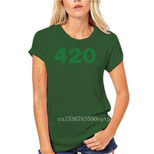 Laad afbeelding in Galerijviewer, <transcy>Nieuwe Kleding Tops 420 Groene Cannabier Logo Weed Grappige Minimalistische Gedrukt Katoen Mannen T-Shirt Mannen Tees</transcy>