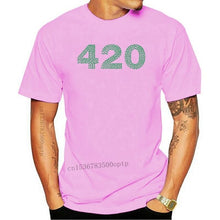 Laad afbeelding in Galerijviewer, <transcy>Nieuwe Kleding Tops 420 Groene Cannabier Logo Weed Grappige Minimalistische Gedrukt Katoen Mannen T-Shirt Mannen Tees</transcy>