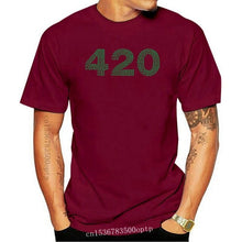 Laad afbeelding in Galerijviewer, <transcy>Nieuwe Kleding Tops 420 Groene Cannabier Logo Weed Grappige Minimalistische Gedrukt Katoen Mannen T-Shirt Mannen Tees</transcy>