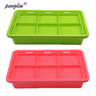 Hydroponics Seed Germination Tray Seedling Tray Sprout Plate Grow Nursery Pots Tray Vegetable Seedling Pot Plastic Nursery Tray