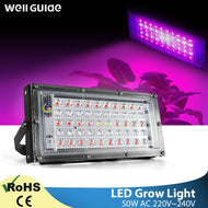 Plant Growth Flower LED Flood Light 50W AC 220V  LED Plant led lamp Plant Spotlight Greenhouse Plant Hydroponics  Growth Light