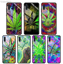 Load image into Gallery viewer, Plant Leaves Cannabi Leaf Case For Samsung A50 A40 A70 A71 A51 A30 A10 A10S A20S M30S J4 J6 Plus Tempered Glass Phone Cover
