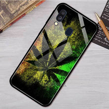 Load image into Gallery viewer, Plant Leaves Cannabi Leaf Case For Samsung A50 A40 A70 A71 A51 A30 A10 A10S A20S M30S J4 J6 Plus Tempered Glass Phone Cover
