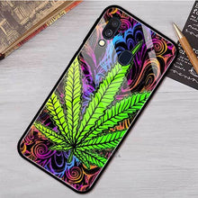 Load image into Gallery viewer, Plant Leaves Cannabi Leaf Case For Samsung A50 A40 A70 A71 A51 A30 A10 A10S A20S M30S J4 J6 Plus Tempered Glass Phone Cover
