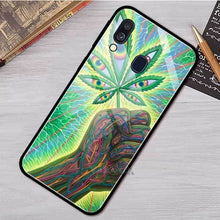 Load image into Gallery viewer, Plant Leaves Cannabi Leaf Case For Samsung A50 A40 A70 A71 A51 A30 A10 A10S A20S M30S J4 J6 Plus Tempered Glass Phone Cover
