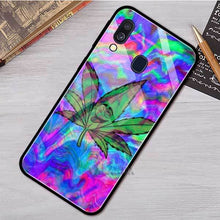 Load image into Gallery viewer, Plant Leaves Cannabi Leaf Case For Samsung A50 A40 A70 A71 A51 A30 A10 A10S A20S M30S J4 J6 Plus Tempered Glass Phone Cover
