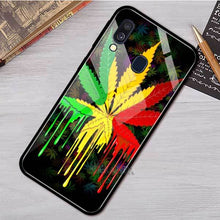 Load image into Gallery viewer, Plant Leaves Cannabi Leaf Case For Samsung A50 A40 A70 A71 A51 A30 A10 A10S A20S M30S J4 J6 Plus Tempered Glass Phone Cover
