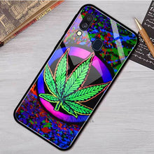 Load image into Gallery viewer, Plant Leaves Cannabi Leaf Case For Samsung A50 A40 A70 A71 A51 A30 A10 A10S A20S M30S J4 J6 Plus Tempered Glass Phone Cover
