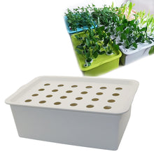 Load image into Gallery viewer, 24 Holes Plant Site Hydroponic Kit Garden Pots Planters Seedling Pots Indoor Cultivation Box Grow Kit Bubble Nursery Pots 1 Set
