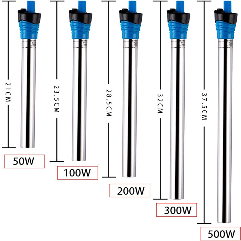 <transcy>50 W/100 W/200 W/300 W/500 W Dompelpompen Aquarium Heater Fish Tank Rvs Temperatuur Thermostaat verwarmingsstaaf Energiebesparende</transcy>