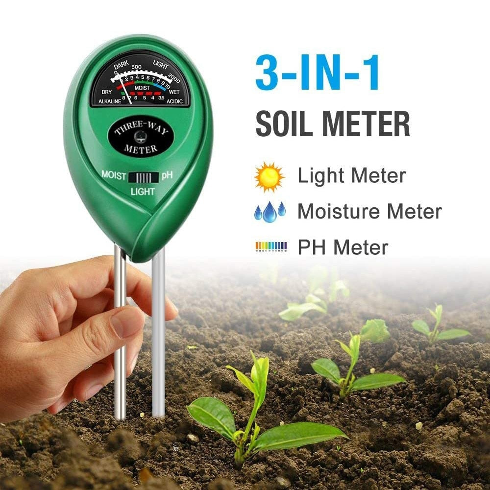 3 in 1 PH Tester Plant Flower Soil Water Moisture Light PH Meter Hydroponics Analyzer Test Detector Garden Supplier