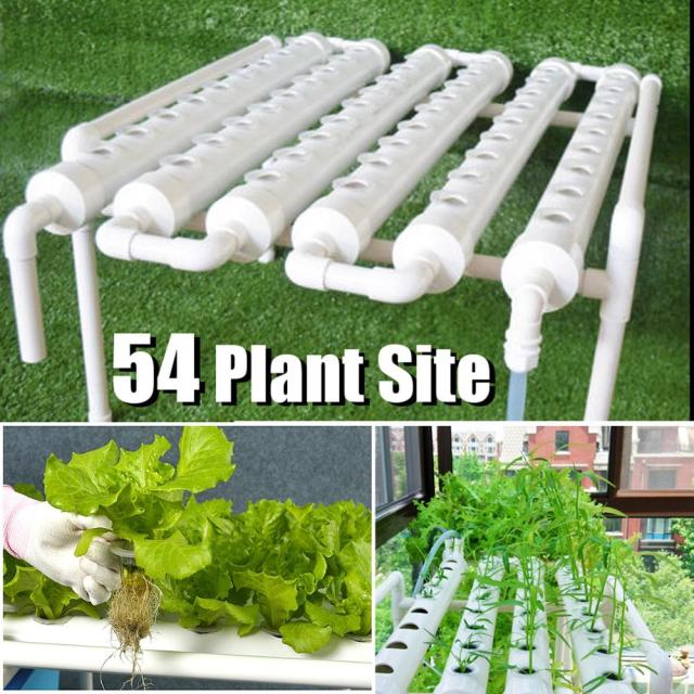 <transcy>54 Gaten Hydrocultuur Leidingen Site Grow Kit Diep Water Cultuur Planten Doos Tuinieren Systeem Kwekerij Pot Hydrocultuur Rack 220V</transcy>