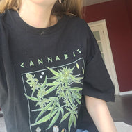 <transcy>VIP HJN Cannabis T-Shirt Botanische Tuin Plant Print Art Plantkunde Bloei Fruit Bloem Groeien T-shirt</transcy>