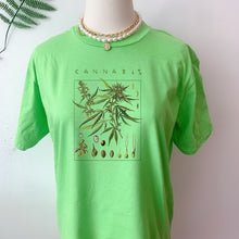 Load image into Gallery viewer, VIP HJN Cannabis T-Shirt Botanical Garden Plant Print Art Botany Bloom Fruit Flower Grow T shirt
