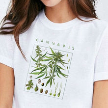 Laad afbeelding in Galerijviewer, &lt;transcy&gt;VIP HJN Cannabis T-Shirt Botanische Tuin Plant Print Art Plantkunde Bloei Fruit Bloem Groeien T-shirt&lt;/transcy&gt;
