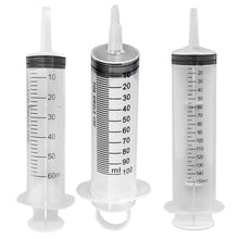 Load image into Gallery viewer, 60ml/100ml/150ml Reusable Big Large Hydroponics Plastic Nutrient Sterile Health Measuring Syringe Tools Cat Feeding Accessories
