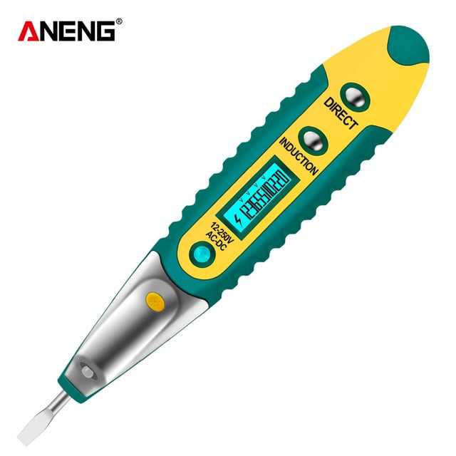 Digital Test Pencil Tester Electrical Voltage Detector Pen LCD Display Screwdriver  AC/DC 12-250V for Electrician Tools