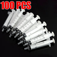 No needle! 5 10 20 50 100Pcs Reusable 5ML Hydroponics Plastic Nutrient Sterile Health Measuring Nutrient Syringe Tools Sampler