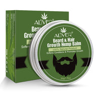 Natural Hemp Beard Growth Balm Moustache Growth Serum Moisturizing Smoothing Barber Hair Growth Enhancer Beard & Hair Care Men