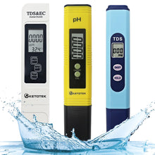 Load image into Gallery viewer, Digital PH /TDS/ EC Meter Pen of Tester Accuracy 0.1 Aquarium Pool Water Purity Filter Hydroponic Portable PPM Water Quality Det
