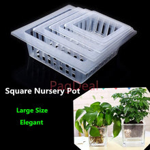 Load image into Gallery viewer, 10pcs 200mm Large Hydroponic Nursery Pot With Self-Watering Capillary Wick Rope Soilless Plant Net Cup Aeroponic Basket
