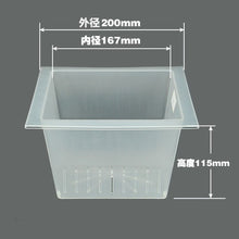 Load image into Gallery viewer, 10pcs 200mm Large Hydroponic Nursery Pot With Self-Watering Capillary Wick Rope Soilless Plant Net Cup Aeroponic Basket
