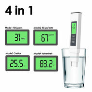 Digital 3in1 TDS & EC PPM Meter Tester EC TDS Meter Pen Water Purity PPM Filter Hydroponic for Aquarium Pool Water Monitor