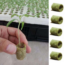 Load image into Gallery viewer, 20x Cylinder Rockwool Plant Hydroponic Grow Media Soilless Cultivation Compress R9UC
