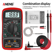 Load image into Gallery viewer, ANENG AN8205C Digital Multimeter AC/DC Ammeter Volt Ohm Tester Meter Multimetro With Thermocouple LCD Backlight Portable
