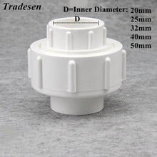 Laad afbeelding in Galerijviewer, &lt;transcy&gt;1 stks ID 20mm 25mm 32mm 40mm 50mm PVC Union Upvc Buisleidingen Koppeling Water Connector Voor Tuin Irrigatie Hydrocultuur Systeem&lt;/transcy&gt;
