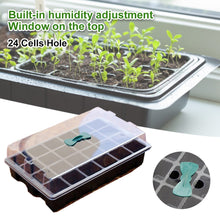 Load image into Gallery viewer, 1pcs Plant Seeds Germination Tray Nursery Pots Planter Flower Pot with Lids Hydroponic Grow Box Seedling Tray with Breather Hole
