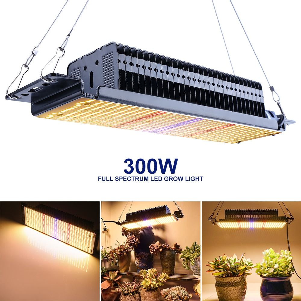 300W LED Grow Light Full Spectrum 465LEDs Plant Growing Lamp Phytolamp for indoor growbox flowers vegs seedlings greenhouse