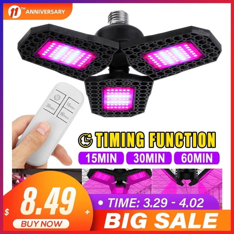 200W 360 All Round Led Hydroponic Growth Light E27 Led Grow Lights Full Spectrum UV Lamp Plant Flower Seedling 3pcs Lamp Head