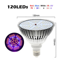 Load image into Gallery viewer, LED Grow Light Full Spectrum 78Leds 120Leds 150Leds E27 LED Growing Bulb for Indoor Hydroponics Flowers Plants LED Growth Lamp
