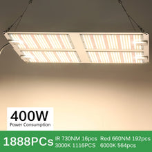 Load image into Gallery viewer, 1000W 2000W 4000W Quantum Grow Light Sunlike Full Spectrum LED Phyto Lamp for Plant Hydroponic Greenhouse VEG BLOOM Growth Light
